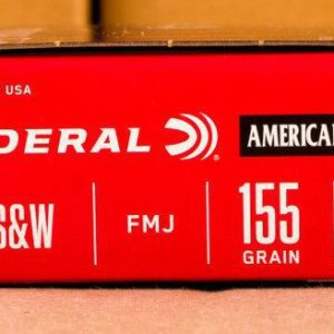 40 S&W FEDERAL 155 GRAIN FULL METAL JACKET (1000 ROUNDS)