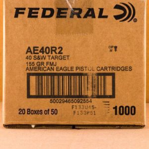 40 S&W FEDERAL 155 GRAIN FULL METAL JACKET (1000 ROUNDS) - Image 3